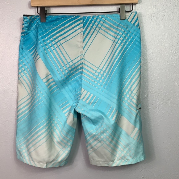 Hurley Light Blue & Gray Board Shorts Size 28 - Picture 4 of 6